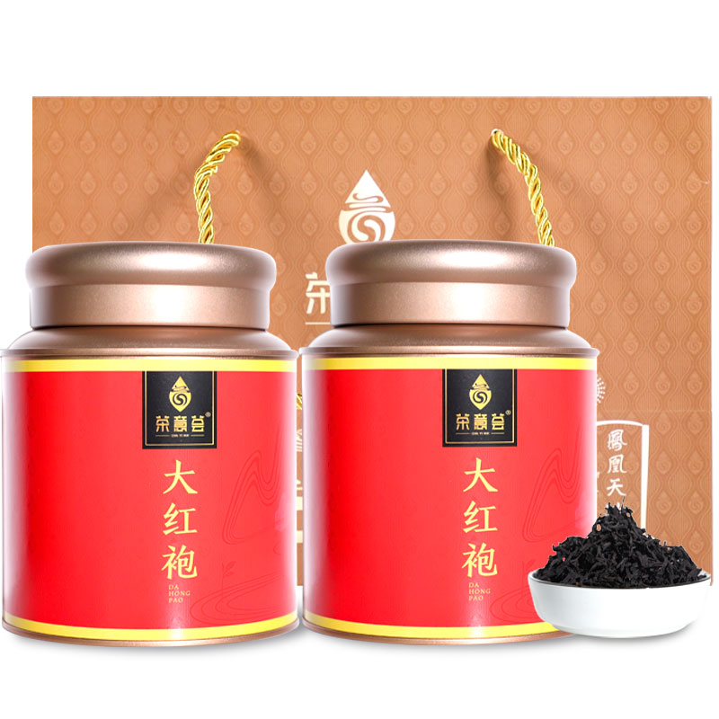 茶意荟大红袍茶叶浓香型新茶武夷岩茶乌龙茶礼罐装250g
